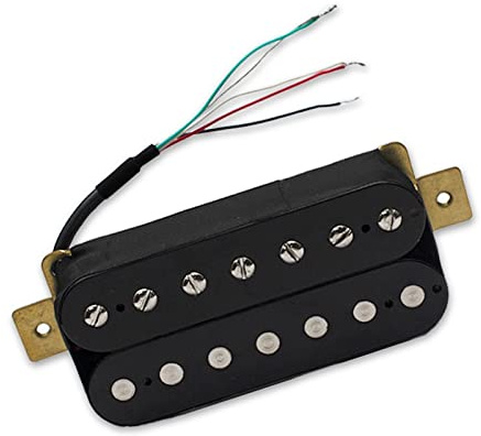 Schwarzer 7-saitiger Humbucker Für E-Gitarre, Dual-Coil-Tonabnehmer, Coil-Split-Tonabnehmer Für Gitarrenteile Gitarren-Tonabnehmer-Set (Color : Bridge)