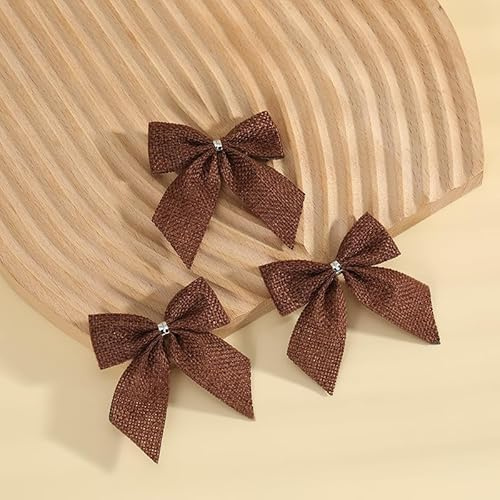 20 pièces nœuds de Noël petits nœuds pour sapin de Noël nœuds pour sapin de Noël décoration ornements de sapin de Noël nœuds nœuds décoratifs pour sapin de Noël, couronne de Noël, décoration cadeau