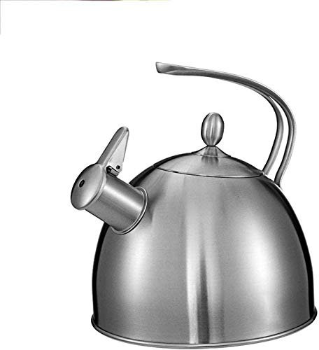 Hervidor Hervidor Hervidor de gas de acero inoxidable 304 Agua hirviendo Cocina de inducción de gas Silbato Hervidor pequeño Tetera de acero inoxidable pesa rusa DF