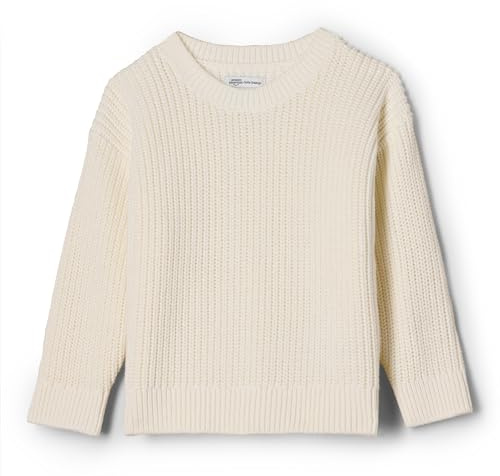 Amazon Essentials x Sofia Grainge Baby Boys' Pullover Sweater, Ivory, 3-6 Months