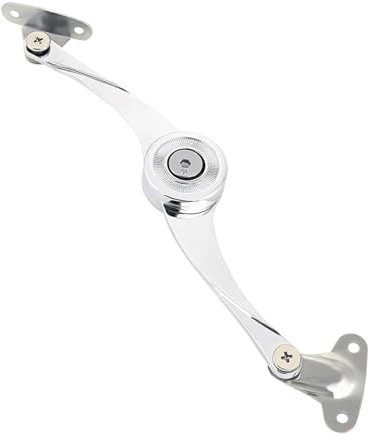 FBXRXZFPJ 1 Pcs Support Hinge Lid Stay with Soft Close Lid Lift Stay Buffer Damper Adjustable Stops in Any Position for Wardrobe Cabinet(Bright shine)