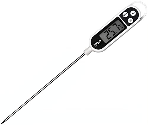 Instant Read Meat Thermometer for Cooking Grill and BBQ Griddle - Waterproof & Calibration for Food, Oven, Air Fryer Accessories, Kitchen Essentials, Stocking Stuffer Gifts