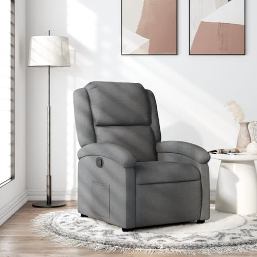 ShGaxin Relaxsessel Dunkelgrau Stoff, Relaxsessel, Fernsehsessel, Kinosessel, Gaming Couch - 371752