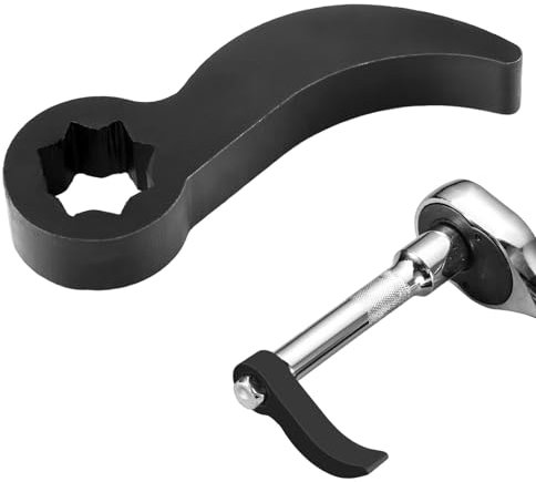 Brecheisen Schraubenschlüssel Adapterkopf 1/5.1 cm, Brecheisen Adapter Kopf Halbschaft Entfernung Auto Reparaturwerkzeug, Einstellbarer Winkel Extra Starke Brechstange mit Verlängerungsstange für Enge