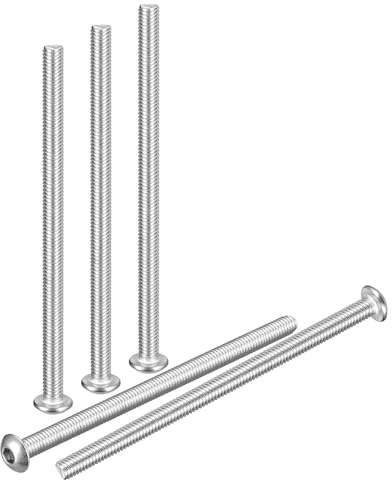 DTGN M4-0.7x75mm Linsenkopfschrauben mit Innensechskant - 20er Pack - Gut für Rennrad, Mountainbike, Auto, Motorrad - 304 Edelstahl weiß lackiert - Sechskant-Antriebsbefestigungen