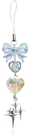 Yamobi Phone Charm, Niedlicher Y2K Handy Anhänger, Handy Armband Kette, Handykette für Handy und Tasche, Handyhülle mit Kette für Damen und Mädchen