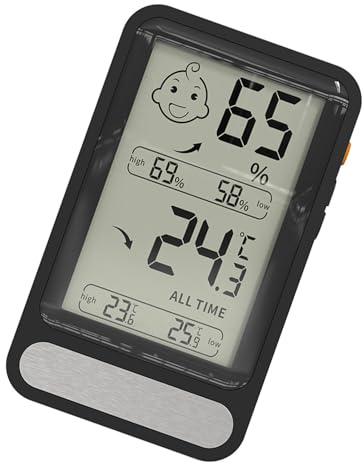 Wall Mount Small Hygrometer Thermometers With High Low Memory And Clear Backlit Screen Strong Magnets For Home Office Digital Hygrometer Thermometers Indoor