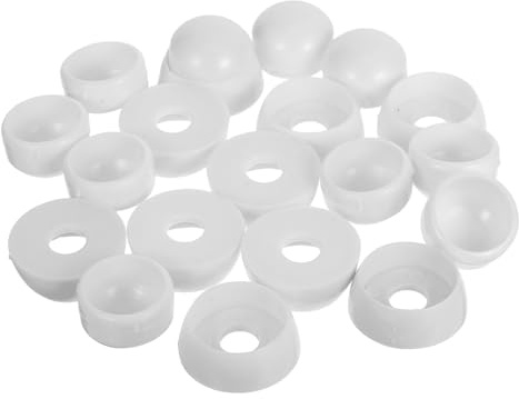 Capuchon de Protection de Boulon M8/m10 en Plastique Blanc, 10 Pièces | Vis et Boulons, Installation Facile, Usage Extérieur, Haute Compatibilité, Lot de 10