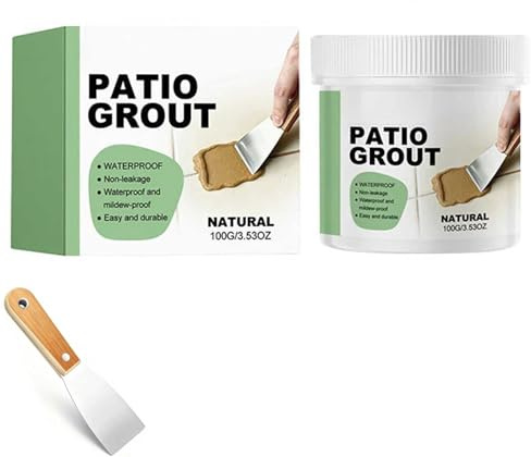 Waterproof Tile Grout Filler - Instant Tile Grout Repair Paste, Multi-Surface Crack Filler for Outdoor Patio, Bathroom Floor, Kitchen Backsplash, Easy DIY Smooth Paste, 100g (Beige)
