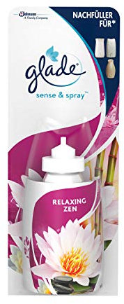 Glade (Brise) Sense & Spray Nachfüller, Raumduft mit Bewegungssensor, Relaxing Zen, 2er Pack (2 x 18 ml)