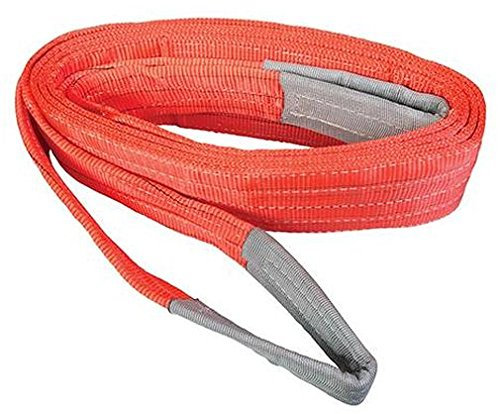 Hebeband Gurtband Rundschlinge mit Schlaufen 5000KG 5m Länge 150mm Breite rot
