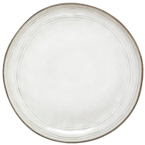 Secret de Gourmet - Lot de 6 Assiettes Plates Flower 26cm Gris