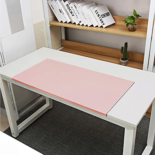 Rutschfeste Schreibtischunterlage mit Kantenschutz, Multifunktionale Schreibtischunterlage, Wasserdicht, Weiches Unterlage, Schreibunterlage für Büro/Zuhause,Rosa,80X40cm
