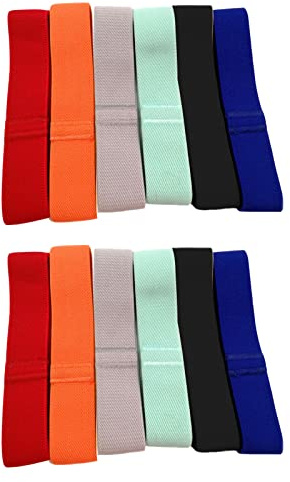 HisiLucky Bento Box Elastic Belt 12 Pcs Lunch Box Fixing Band Bento Box Band Replacement for Camping School Office (Multicolor), 13*2.5*0.5cm