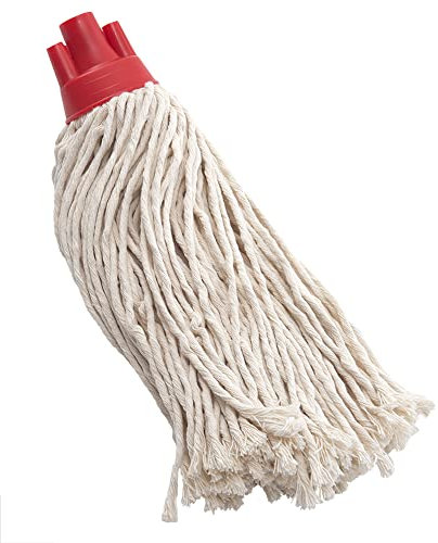 6 pz mop lavapavimenti professionale in cotone attacco a vite gr 310