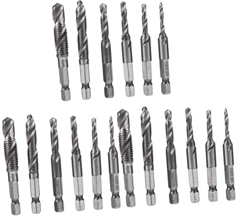 DOITOOL 18stücke Teiliges Satz Hochgeschwindigkeitsstahl Gewindebohrer Set Metrische Bohrgewinde Und Für Präzises Gewindeschneiden Und Tapping Maschinenbearbeitung