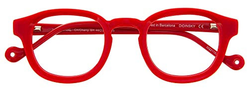 DIDINSKY Blaulichtfilter Brille für Damen und Herren. Blaufilter Brille mit stärke oder ohne sehstärke für Gaming oder Pc. Acetate Tempel und Blendschutzgläser. Cherry +1.5 – DINATIONAL