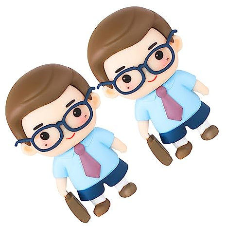 TOYANDONA 2pcs Cake Toppers Dad Cupcake Toppers Father's Birthday Cake Decorations for Birthday Party