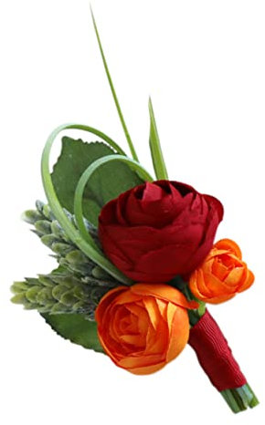 ifundom Hochzeitsbrosche Künstliche Rose Ansteckblume Rosenblütenstrauß Für Braut Bräutigam Brautjungfer Unvergessliche Erinnerung