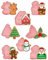 KGDUYC Moldes Galletas Navidad, 8 piezas Cortadores de Galletas de Navidad 3D Cortador para Galletas Plástico Molde Galletas para Niños, para cookie fondant decoración de pasteles