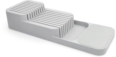 ATM Messereinsatz Schublade 395x140mm Aluminium Anthrazit für Küche | Messereinsatz 140x395x74mm, Aluminium, Anthrazit, spülmaschinenfest, Klinge nach unten, statt Messerblock