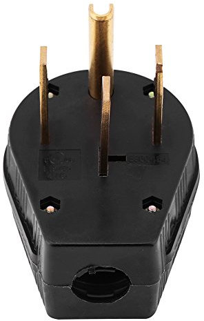 Lvifloae – prise d'angle de cuisinière à 4 broches, 1 pièce, 50A, 125V, 250V, Angle de lame droite, prise américaine à quatre broches, NEMA 14 50P