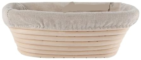 Panier De PréChauffage Du Pain Pâte Banneton Brotform Dougn paniers à pain en rotin panier à levain de Fermentation en osier Pour Fabrication Du Pain(30.5x15x8cm)