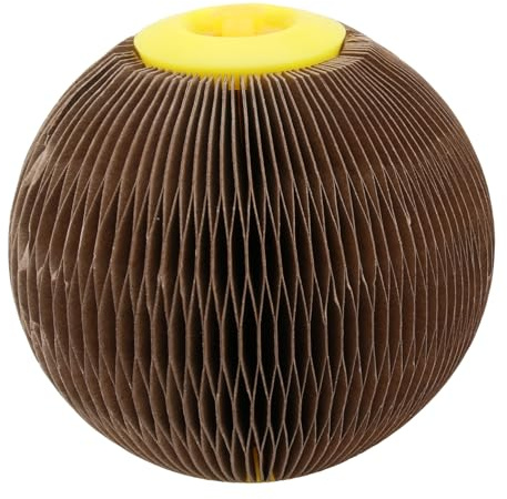 Kisangel Juguete de Pelota de Panal para Gatos Rascador Creativo de Juguete de Bola de Panal para Entretenimiento Interiores