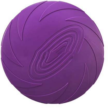 ZwaitL Discos voladores multiusos para perros, juguete masticable para entrenamiento, alimentación y actividades al aire libre, diseño de goma suave, disco para perro, resistente a la masticación