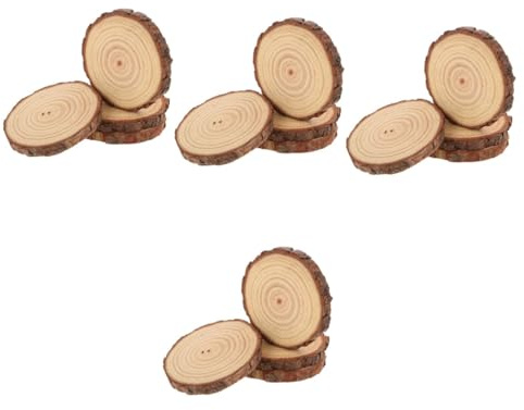 ARTSEWPLY 4 Set Dischi Legno Naturale Spessore Per Decorazioni Fai Da Te Centrotavola Matrimonio E Casa 4 Pezzi*4