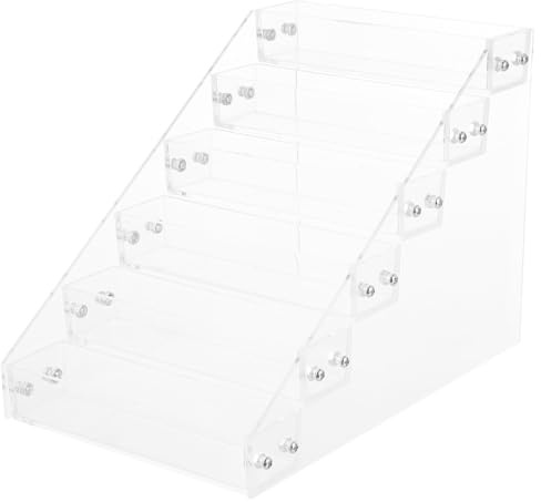 HAMPPLIES Organizador de Acrílico Estante Estable y Diseño Elegante para Esmaltes de Uñas y Almacenamiento de Cosméticos Adecuado para Salón de Manicura