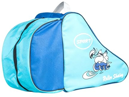 Borsa per pattinaggio su ghiaccio, grande borsa traspirante con tracolla regolabile, per pattini da hockey, per viaggi, uso quotidiano, allenamento all'aperto e trasporto per ragazze