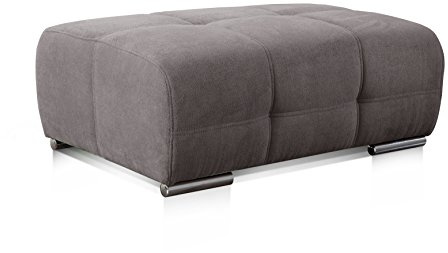 CAVADORE Polsterhocker Mistrel mit Steppung / Sofa-Hocker im modernen Design / Passend zur Polsterserie Mistrel / 109 x 42 x 73 / Kati Fango