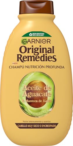 Garnier Original Remedies Aceite De Aguacate Y Manteca De Karité Champú Para Pelo Rebelde Y Encrespado 300 Ml