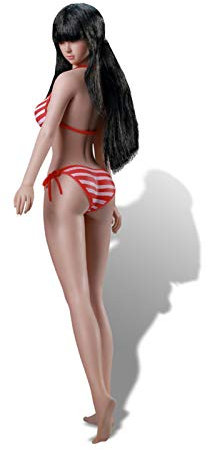 Leying 1/6 Skala Mädchen Körper Weibliche Soldatin Abnehmbare Beine Mädchen Körper Modell Mit Bikini Kostüm Stahlknochen Mit Gummifüßen (Red Head Sculpture)