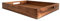 Kaizen Casa Rechteckiges Serviertablett aus Holz, Holzteller, Tee-/Getränketablett, Abendessen-Serviertablett, Snacktablett | Größe 40,64 cm x 30,48 cm x 5,08 cm