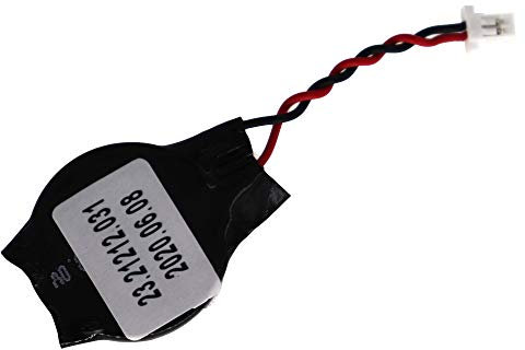 LeFix Coin-Cell RCT CMOS Battery Compatible with HP HP 820 G1 640 G1 CR2032 with Connector 2 Pins 2 Wires 1.0mm Pitch