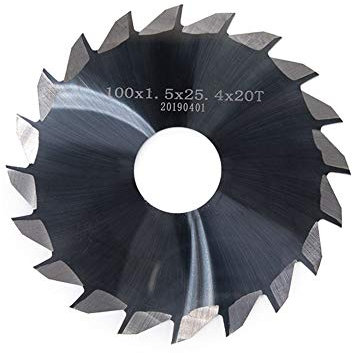 MANHONG Set di Taglio del Legno Carburo di tungsteno Lama for Sega d'Acciaio di Taglio Regolabile Disco Fresa fresatrice a Tre Lame Fresa (Outer Diameters : 100x1.5x25.4x20T)