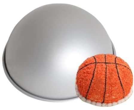 XZJMY Kugelkuchenform, Aluminium-Halbkugel-Kuchenformen, 20,3 cm Kuchenform, Kinder, DIY, 3D-Geburtstagskuchenform, Antihaft-Backwerkzeuge (große halbe Kugel)