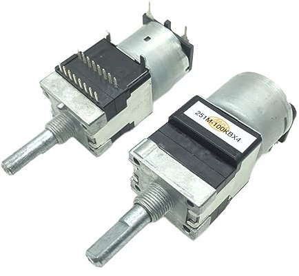 JMORCO 10 Stück, der Motor treibt das Potentiometer an, RK16814MGA0P 100 KB × 4, zweireihig, 4,6 m