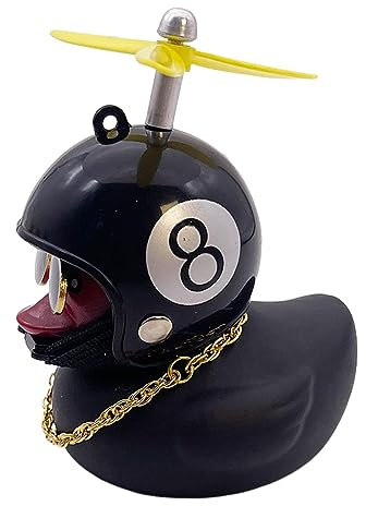 Facynde Auto-Enten für Armaturenbrett | Kleine Quietsche-Ente Auto-Ornamente | -Gummi-Ente, Autodekoration, Ente mit Propellerhut, Armaturenbrett-Zubehör, Motorrad-Fahrrad-Gadgets