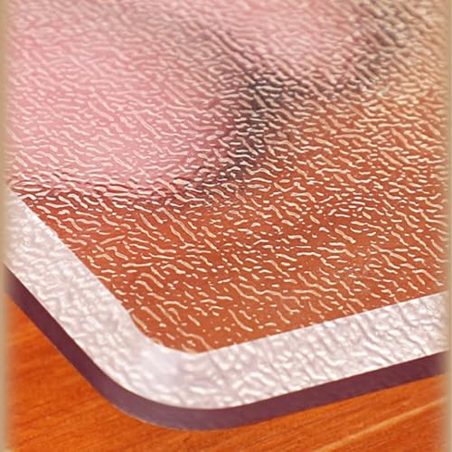 Transparente Matt Tischschutz,Gefrostet Tischdecken,Schutzfolie abwischbar,Tischmatte geruchsneutral,Durchsichtige Tischfolie Wasserdicht,Schreibtisch Kein Schrumpfen,für Zuhause (1mm,30x50cm)