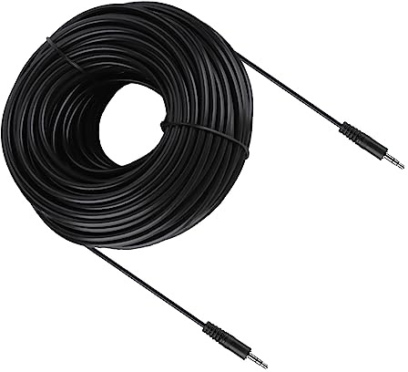 Yctze Cavo Audio Schermato Maschio-maschio in Rame da 3,5 Mm Altoparlanti e Cuffie - Disponibile Nelle Lunghezze 10 M, 15 M, 20 M, 30 M (30 m / 98,4 piedi)