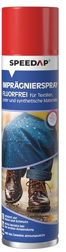 SPEEDAP Imprägnierspray 400 ml | Unsichtbarer Schutz für Textilien, Leder & Outdoor-Ausrüstung | Wasser- & Schmutzabweisend mit Langzeitwirkung | Atmungsaktiv & rückstandsfrei | Made in Germany