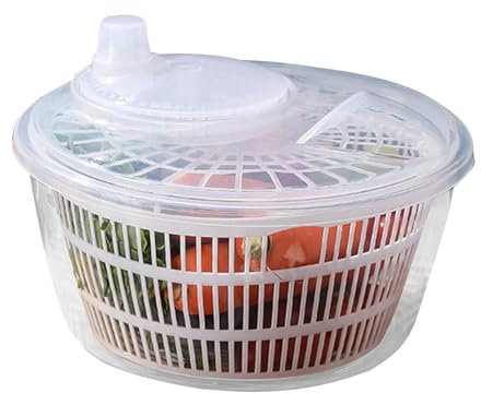 Generisch Essoreuse à salade - Séchoir à légumes en PET - Essoreuse à salade robuste - Mini bol d'essoreuse à salade - Essoreuse à légumes à feuilles pour une salade verte sûre et pratique