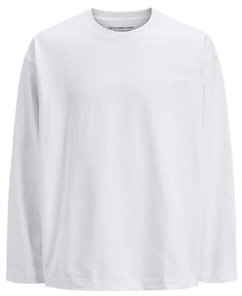 Jack & Jones Jcoblanks herr tung tee Ls Crew Neck Jcoblanks Heavy Tee Ls Crew Neck (1-pack), Ljus vit, M