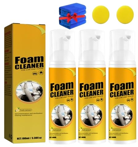 Ambitionös magisk skumrengörare multifunktionellt rengöringsmedel, rengöringsspray för alla ändamål, multifunktionell skumrengöringsspray för bil (3, 100 ml)