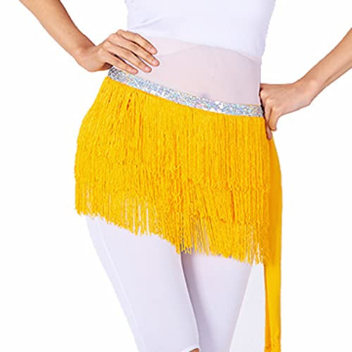 Tanzrock Damen Latein Tango Bauchtanz Hüfttuch Fransen Rock Rumba Cha Cha Samba Ballsaal Tanzkleid Karneval KostüM FaschingskostüMe Party Rave Outfit 2025