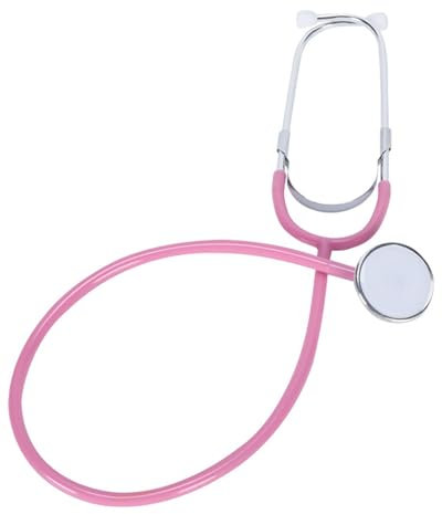 TPZORJX 1PCS Stetoscopio Giocattolo,Giocattolo Stetoscopio per Bambini,Metal Stethoscope,Stetoscopio,Stetoscopio per Bambini,Stetoscopio Analogico,Stetoscopio per Bambini in Metallo Rosa