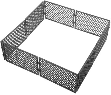 VICASKY 8stücke Mini Zaun Kunststoff Dekorativer Zaun Für Mikrolandschaften Vielseitig Einsetzbar Für Gefängnisszenen Und Militärlayouts Und Langlebig